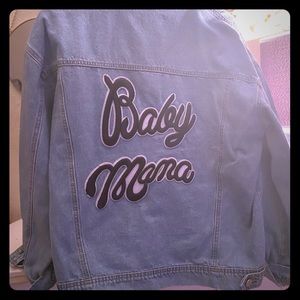 Fashion Nova Baby Mama Denim Jacket